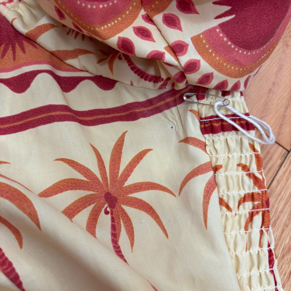 Tropical Print Cotton Blend Maxi Dress - Picture 11 of 11